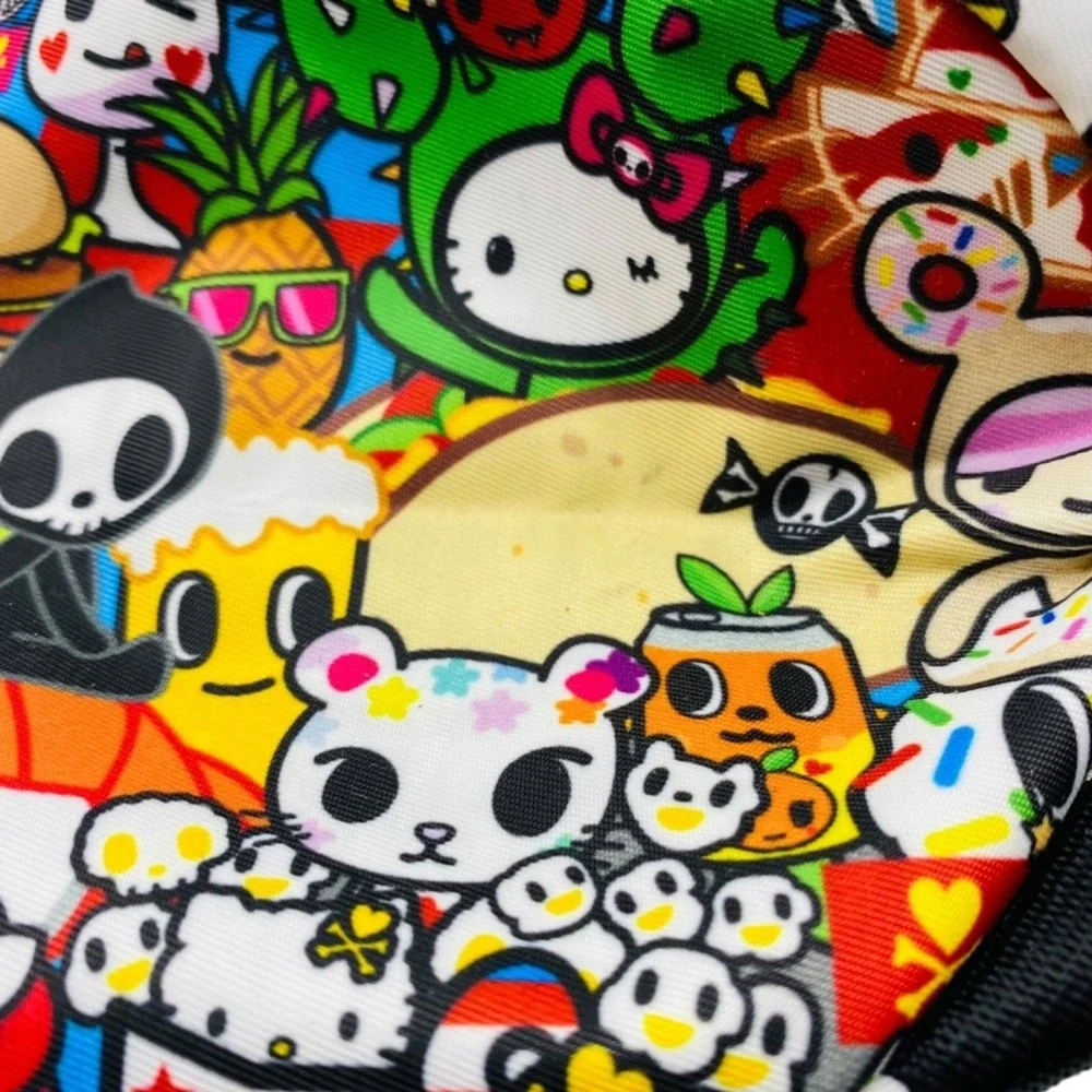 Tokidoki for Hello Kitty Crossbody Bag Sanrio Character Print Satchel Multi